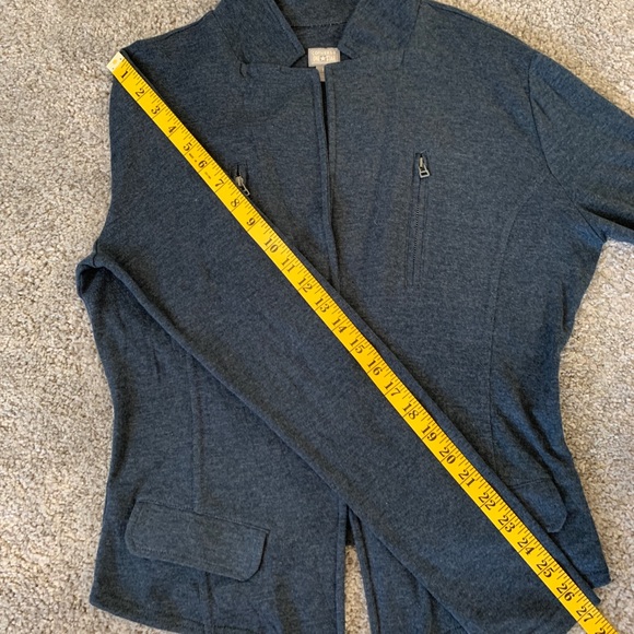 Converse One Star V-Neck Collar Cardigan in Size Large /Dark Gray - Picture 9 of 9